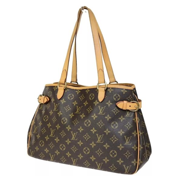 LOUIS VUITTON Batignolles Horizontal Shoulder Bag Monogram Brown M51154 11FB188 - Picture 1 of 16